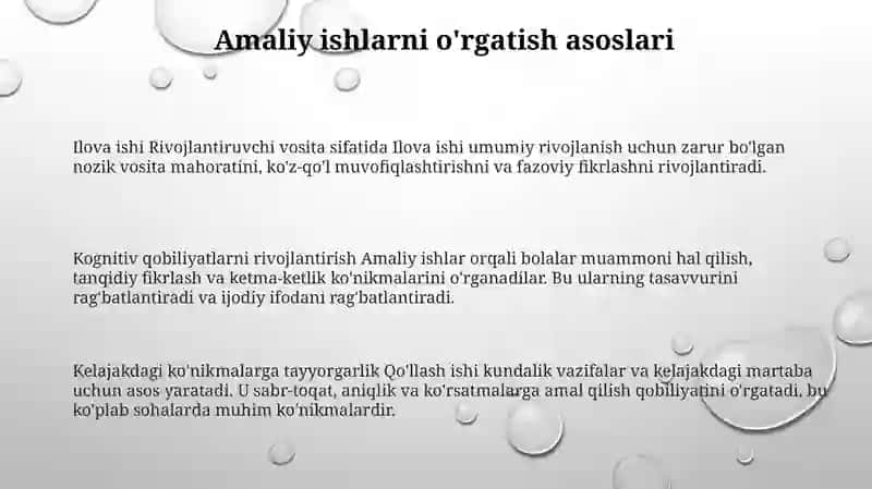Maktabgacha Ta’Lim Tashkilotlarida Va Maktab Yoshidagi Bolalarda Applikatsiyada Ishlashga O’Rgatish Metodlari 2