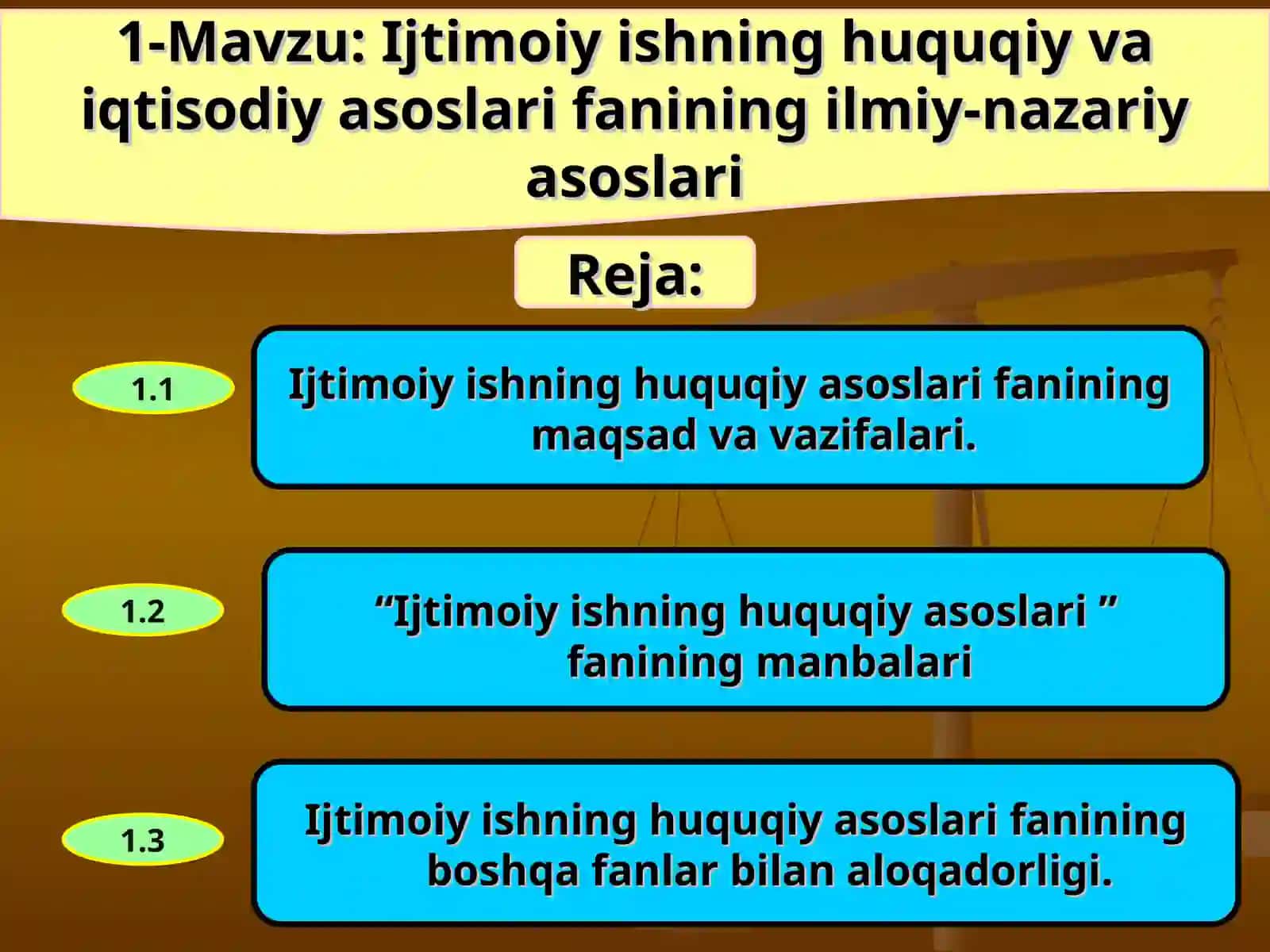 Ijtimoiy ishning huquqiyva iqtisodiyasoslarifanining ilmiy-nazariy asoslari 2