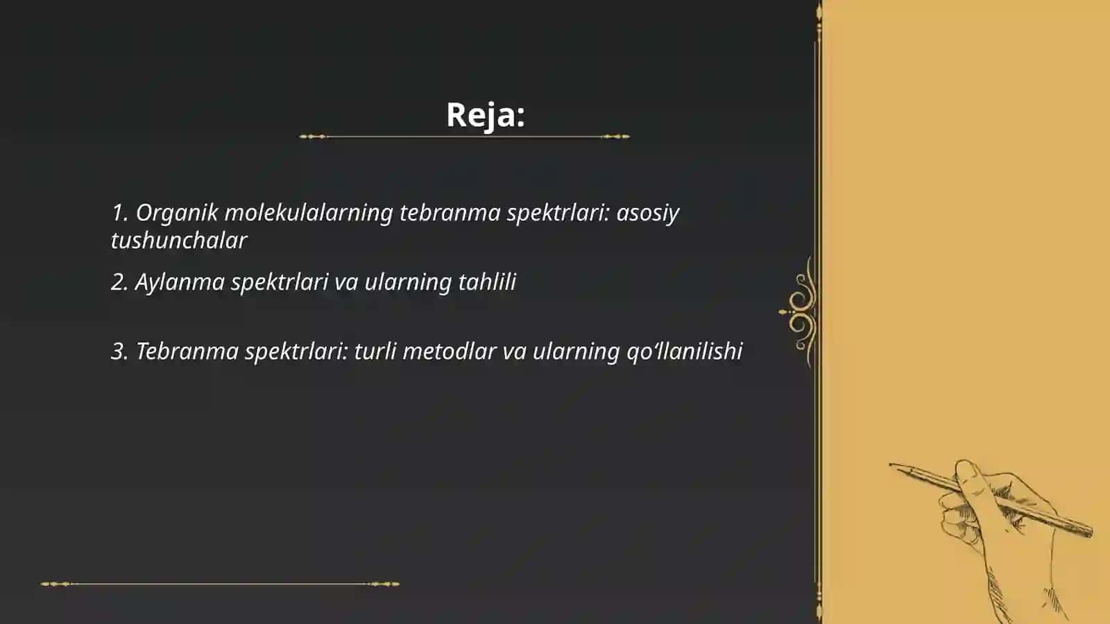 Organik Molekulalarni Tebranma Va Aylana Spektrlari 2