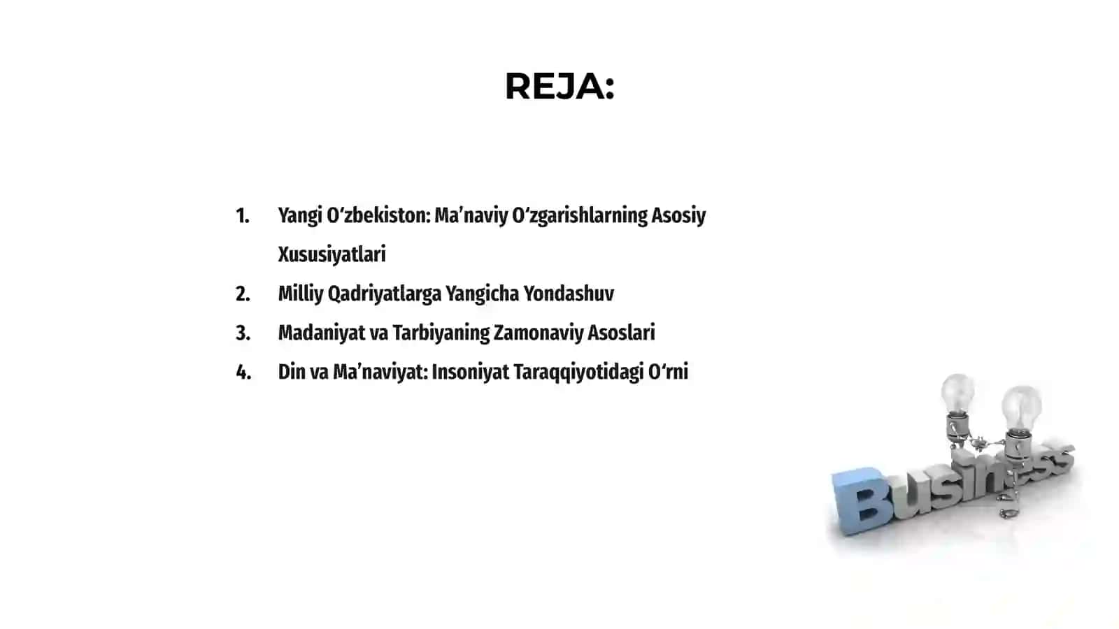 Yangi O‘zbekistonda amalga oshirilayotgan ma’naviy o‘zgarishlar 2
