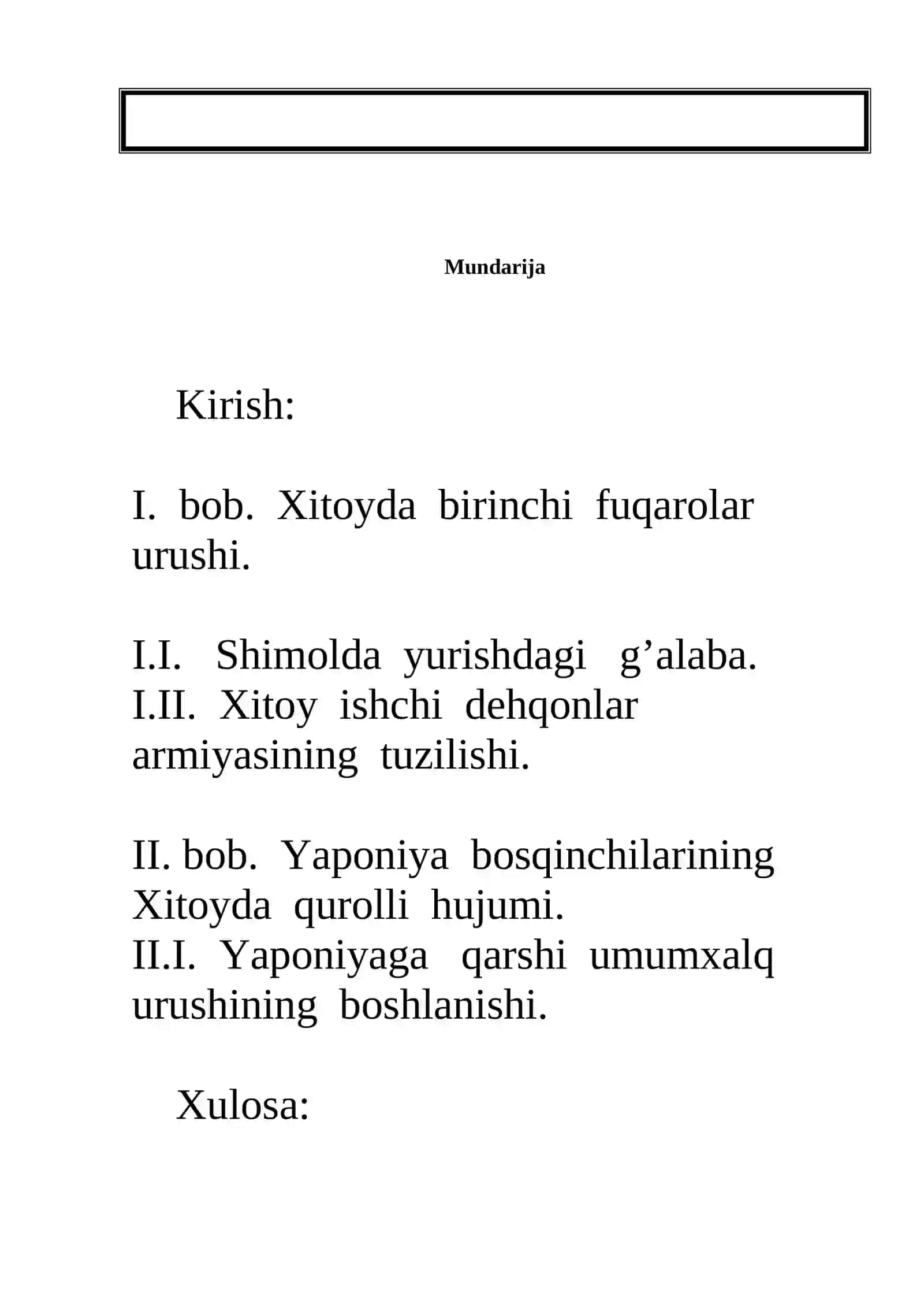 XX asr birinchi yarmida Xitoy 2