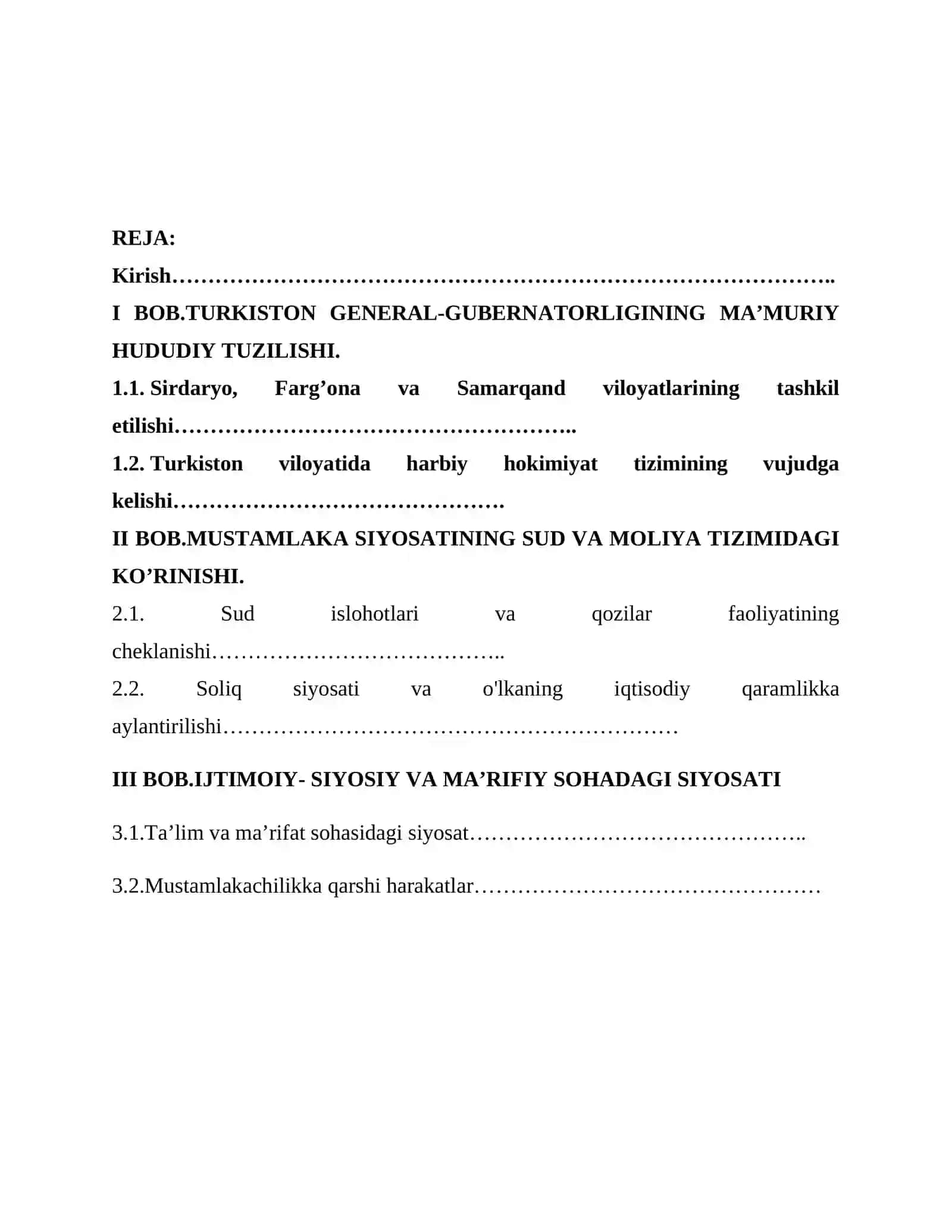 Turkiston general-gubernatorligi davrida boshqaruv siyosati 2
