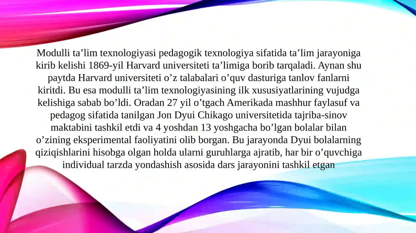 Modulli Ta’lim Texnologiyasi 2