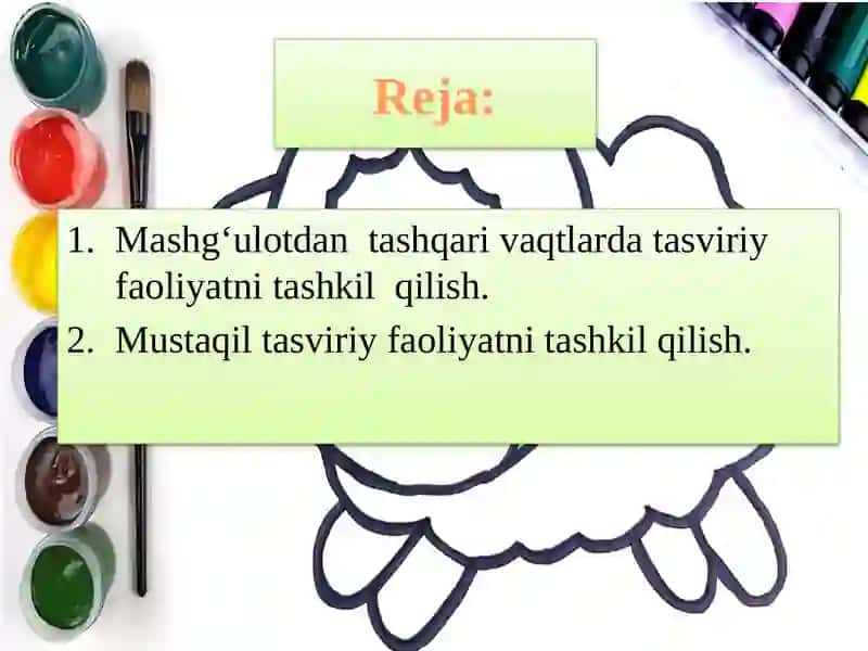 Mashg‘ulotdan tashqari vaqtlarda tasviriy faoliyatni tashkil qilish 2