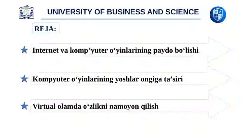 Virtual o‘yinlarinng yoshlar ongiga  ta’siri. Media maydon va internet imkoniyatlari 2