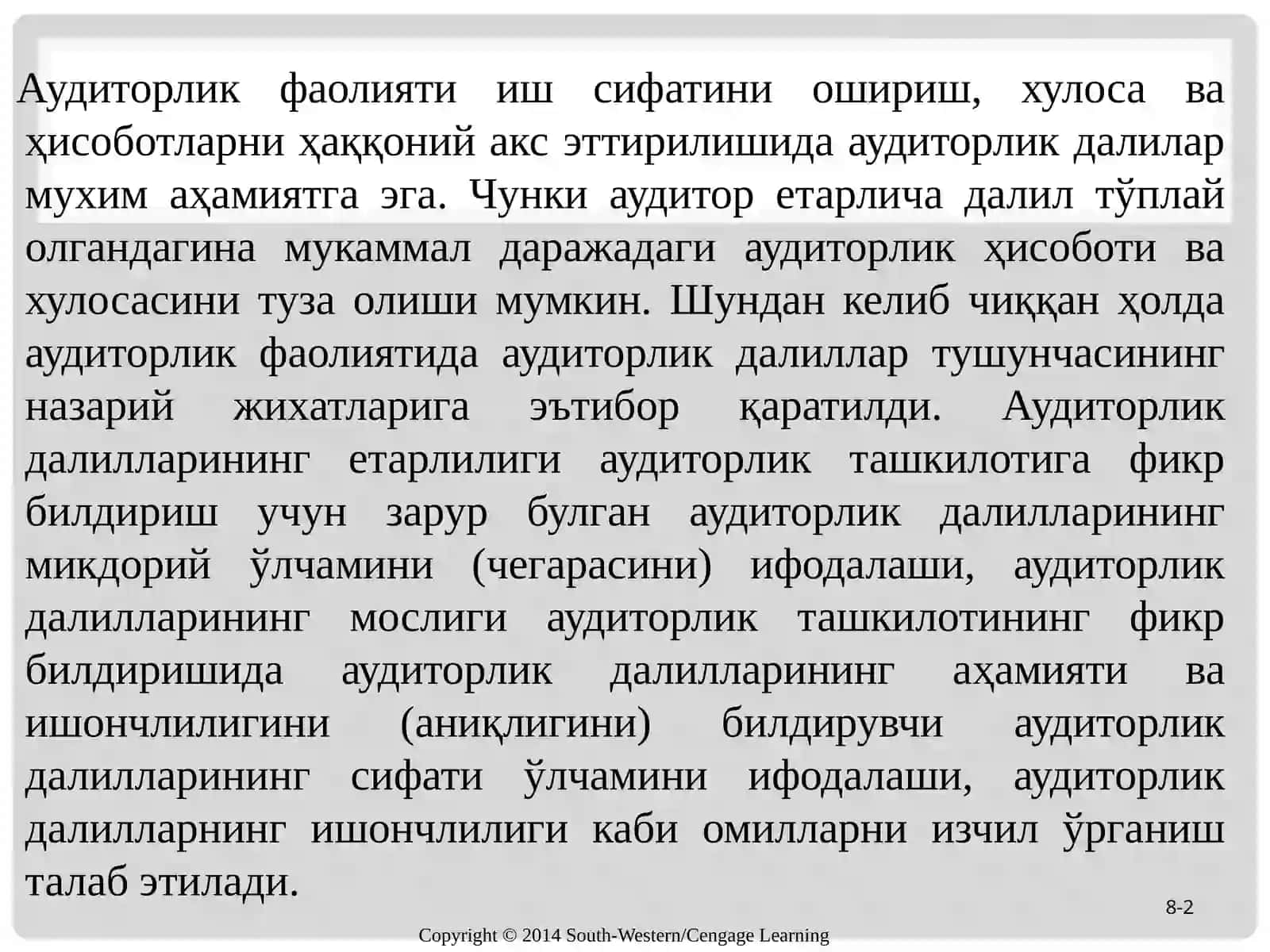 аудиторлик далилар 2