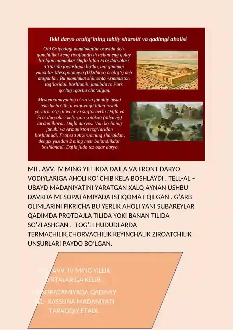 QADIMGI MESOPATAMIYA 2