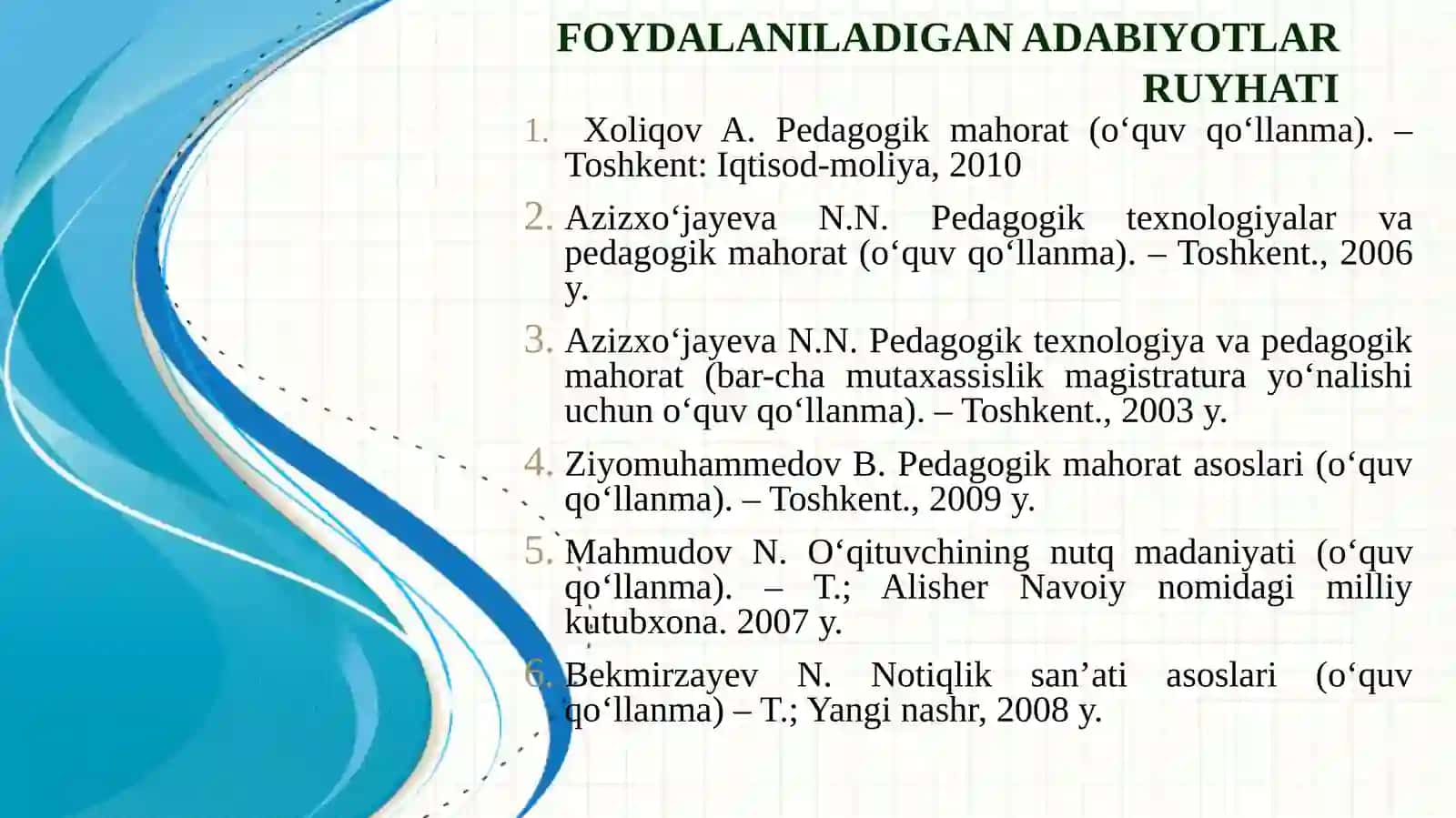 PEDAGOGIK MAHORATNING NAZARIY ASOSLARI, UNING JAMIYATDA TUTGAN O‘RNI 2