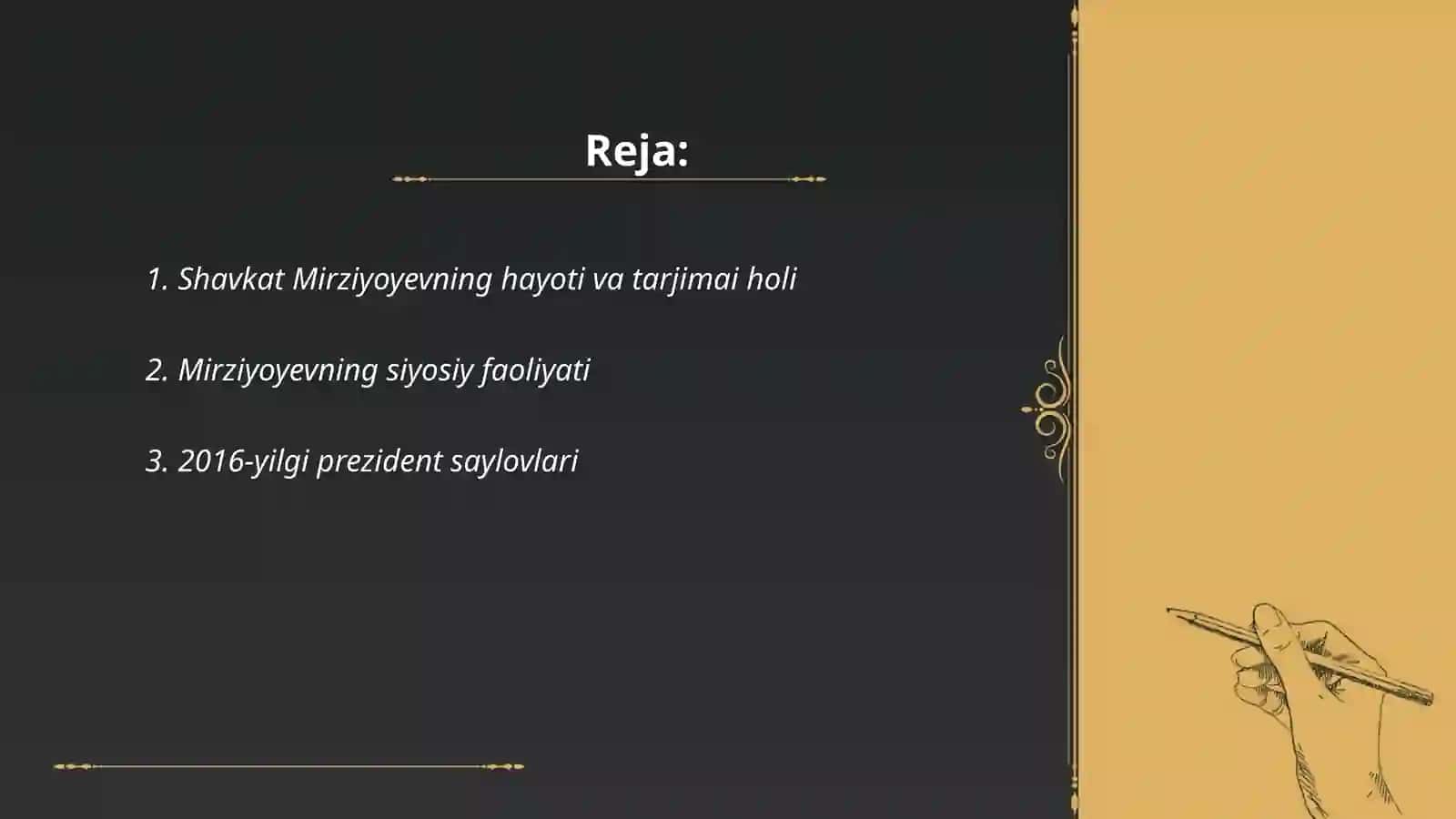 Shavkat Mirziyoyevning hayoti va tarjimai holi 2