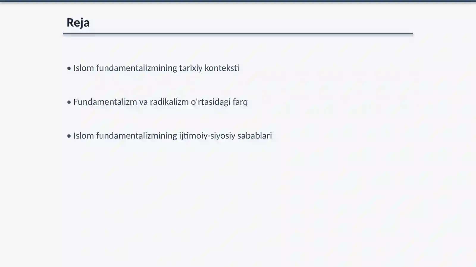 Islom fundamentalizmining maqsadi va mohiyati 2