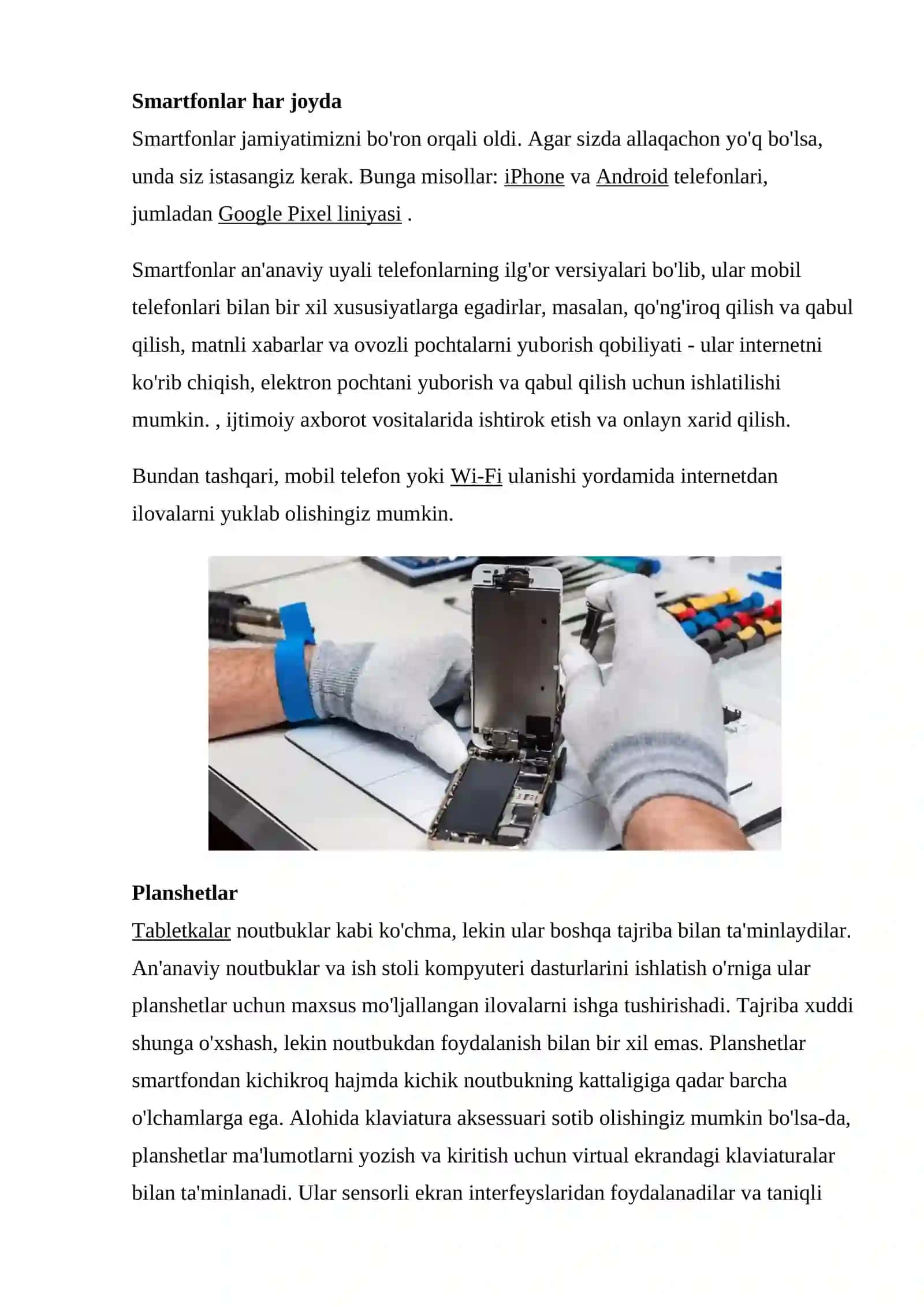 Asboblar va aksessuarlar. Lehimlash uskunalari. Nazorat va o‘lchash asboblari 2