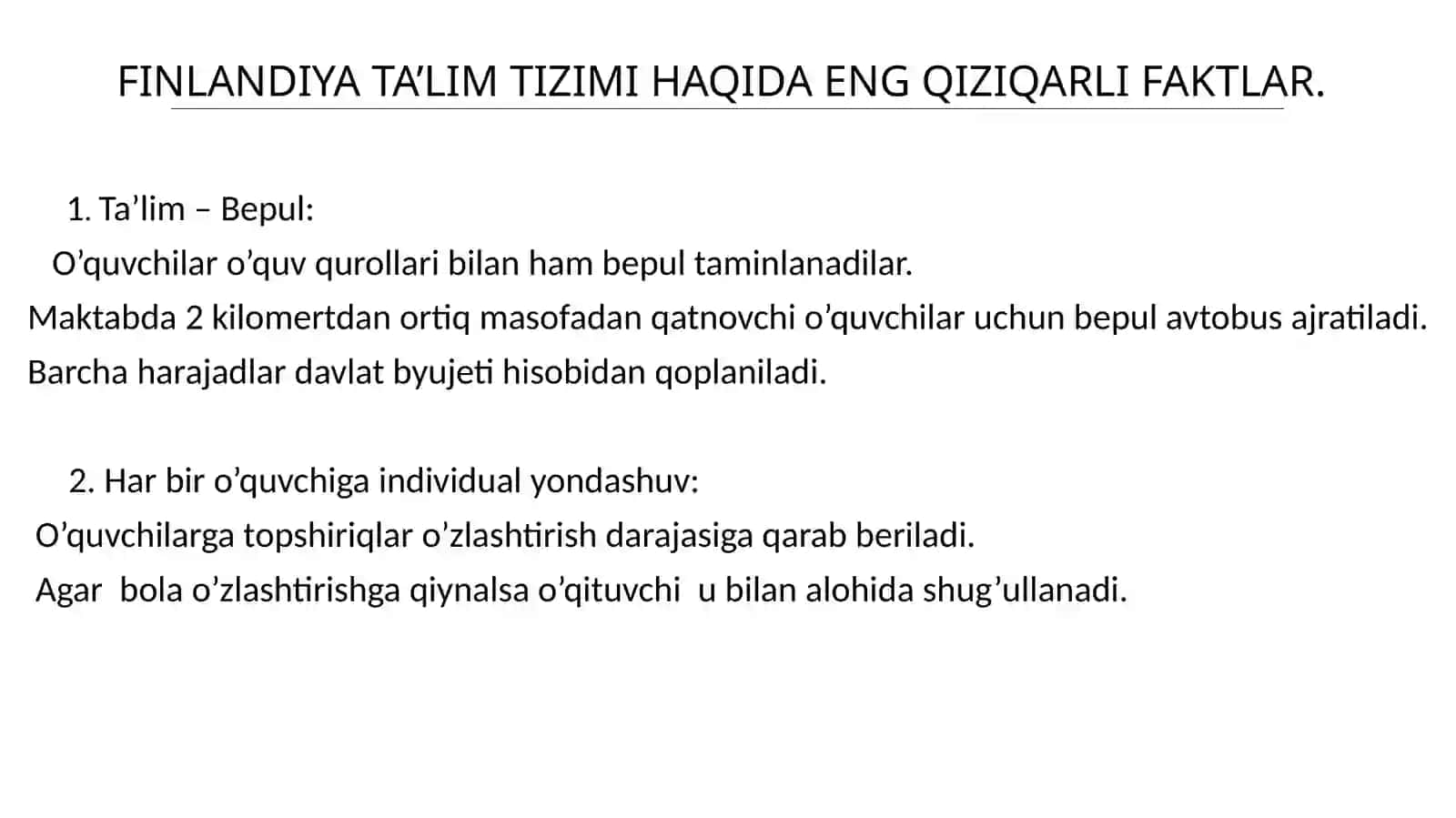 Finlandiyada Ta’lim Tizimi 2