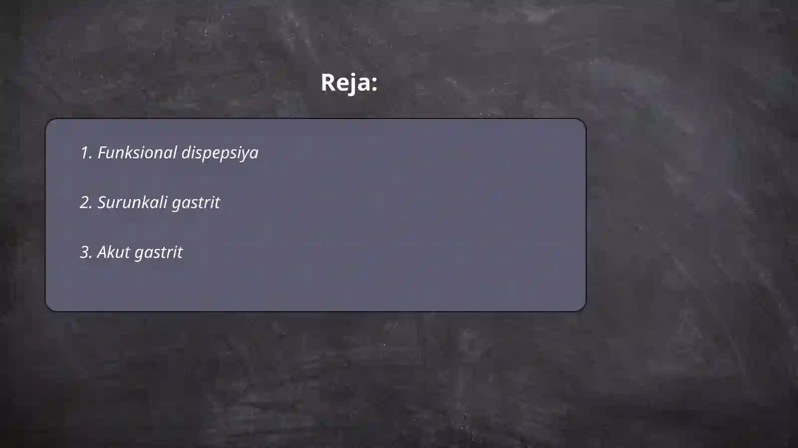 Dispeptik sindrom bila kechadigan kasalliklar 2