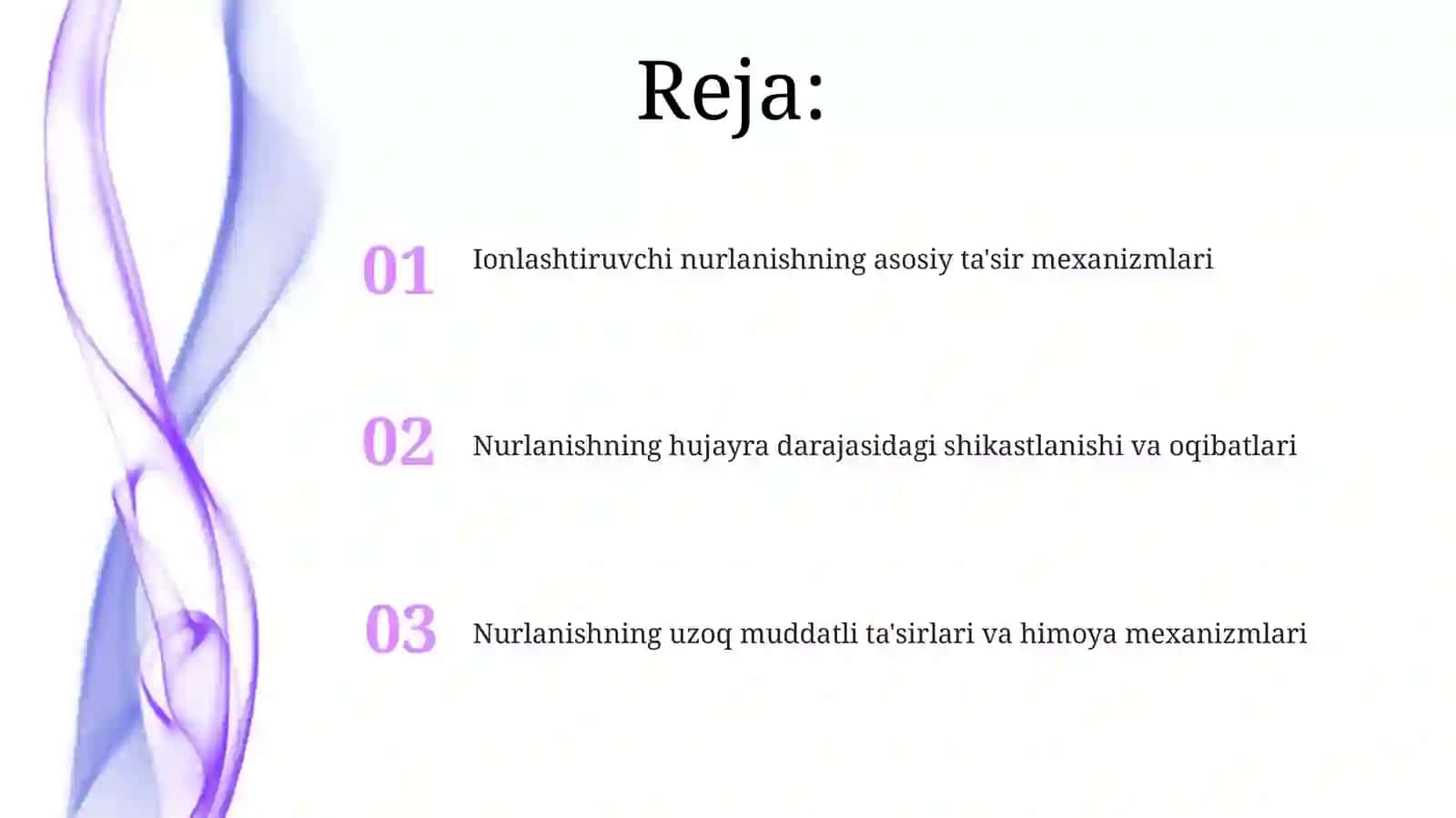 Ionlashtiruvchi radiatsiyaning ta’sir mexanizmi 2