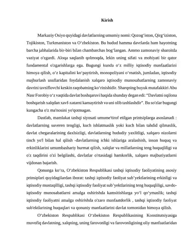 BOB. Markaziy Osiyo mintaqasidagi iqtisodiy munosabatlarning tarixiy rivojlanishi 2