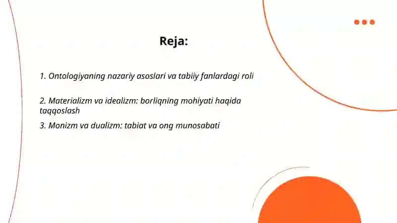 Ontologiyaning nazariy asoslari va tabiiy fanlardagi roli 2