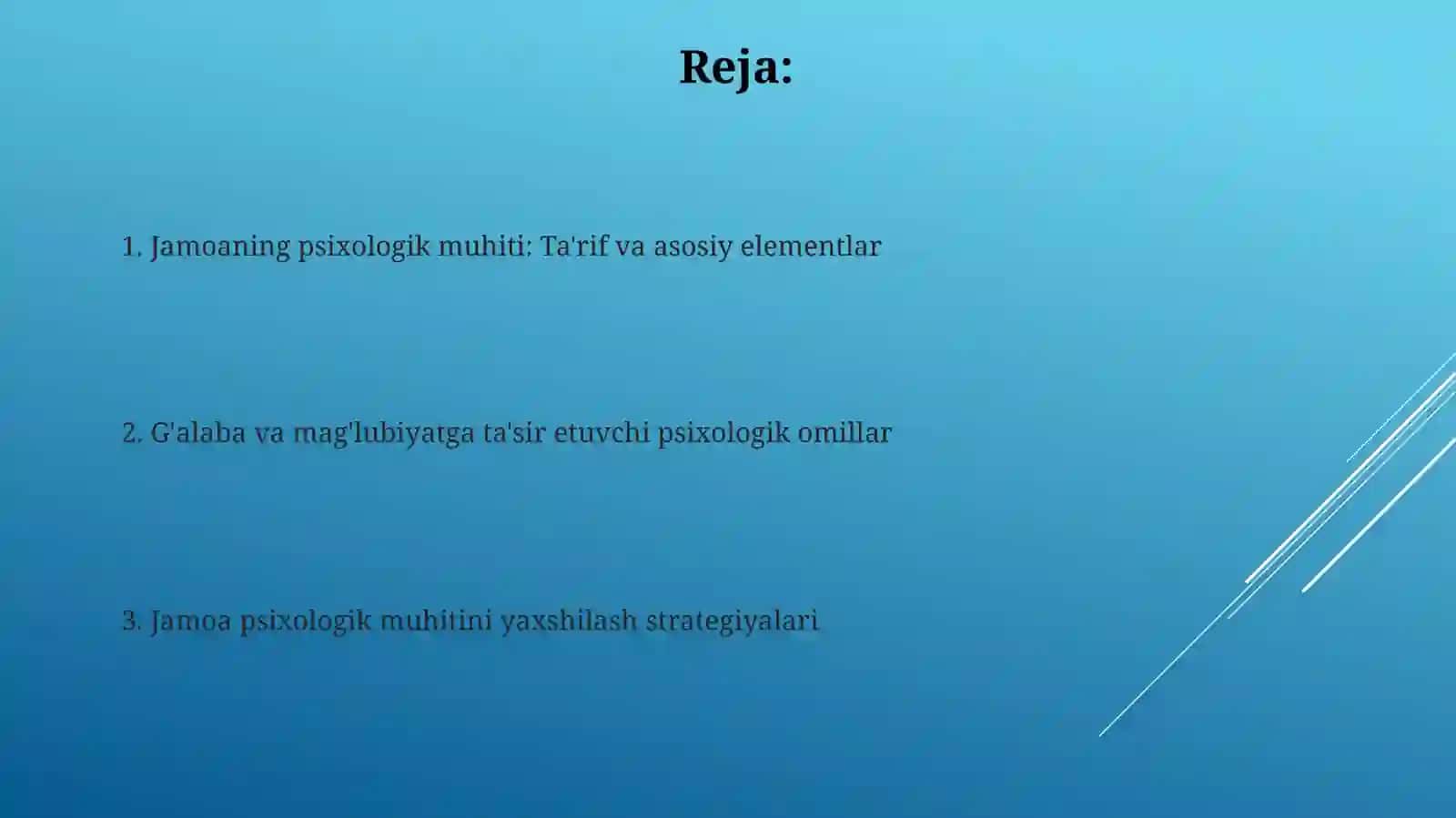 Sport jamoasida psixologik muhitning g'alabaga natijasiga ta'siri 2