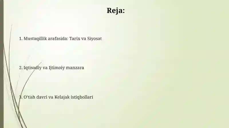 Mustaqilika erishish arafasida 2