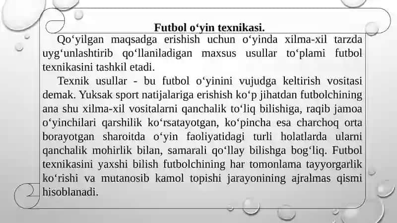 Futbol O‘yin Texnikasi 2