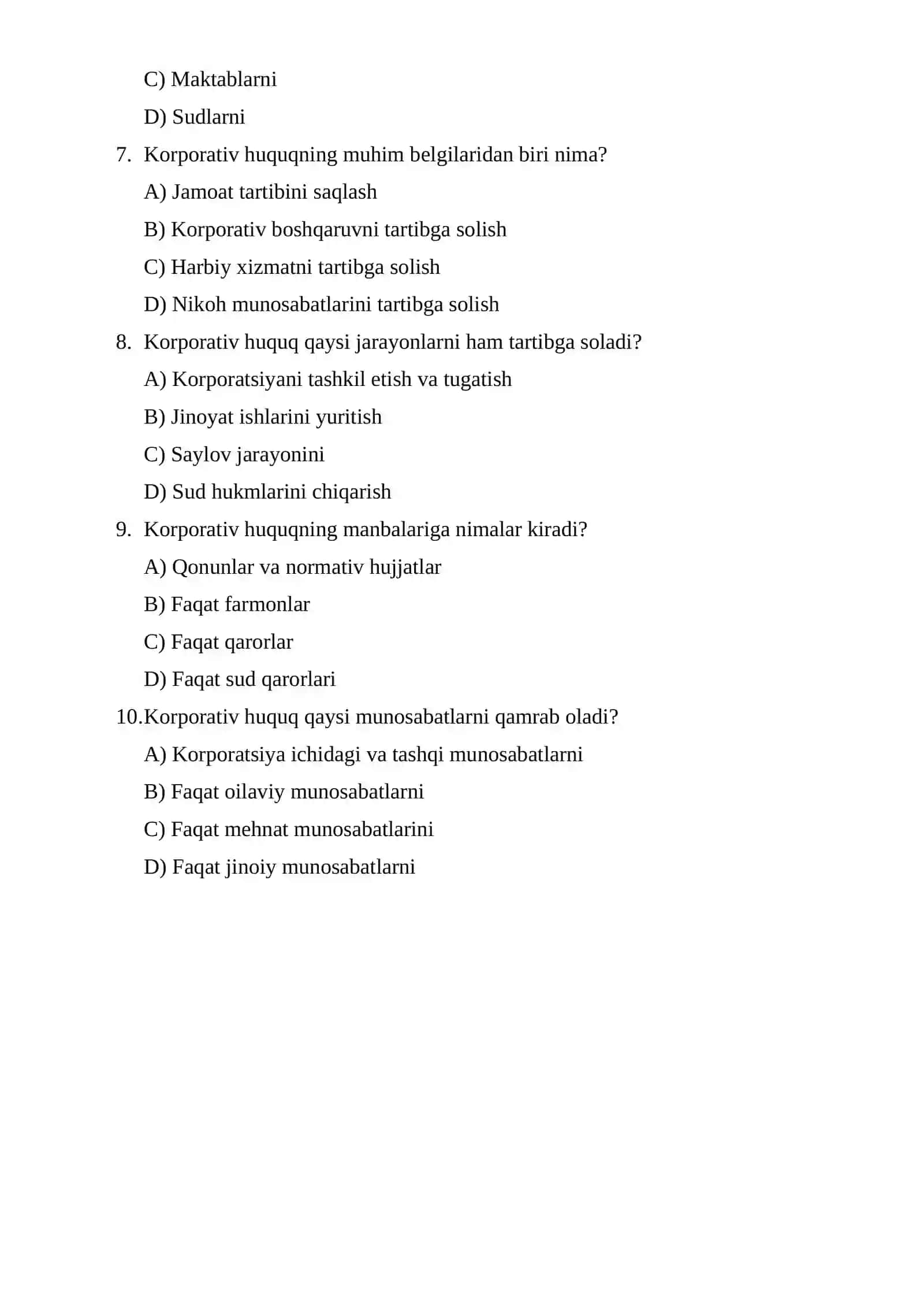 Korporativ huquq tushunchasi va uning belgilari 2