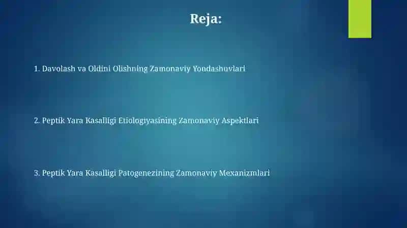 Peptik Yara Kasalligi Etiologiyasi va Patagenezidagi Zamonaviy Aspektlar 2