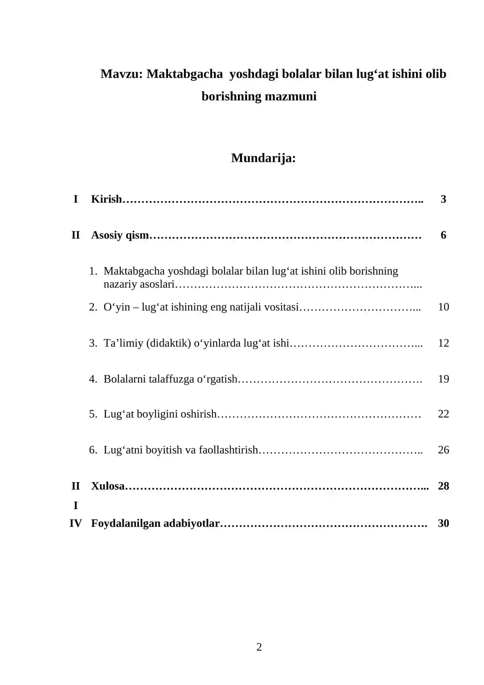 Maktabgacha  yoshdagi bolalar bilan lug‘at ishini olib borishning mazmuni 2