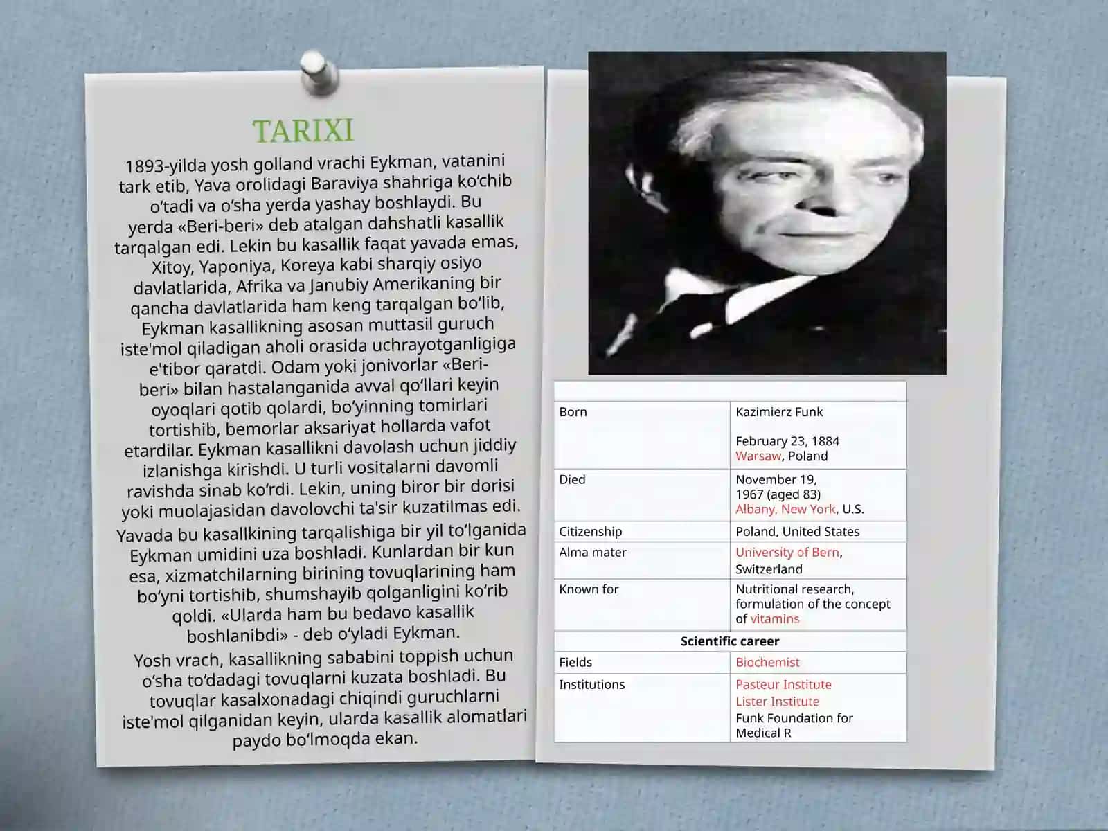 VITAMINLA VA MIKROELEMENTLAR TARIXI VA OZIGA XOS VAKILLARI TARIXI 2