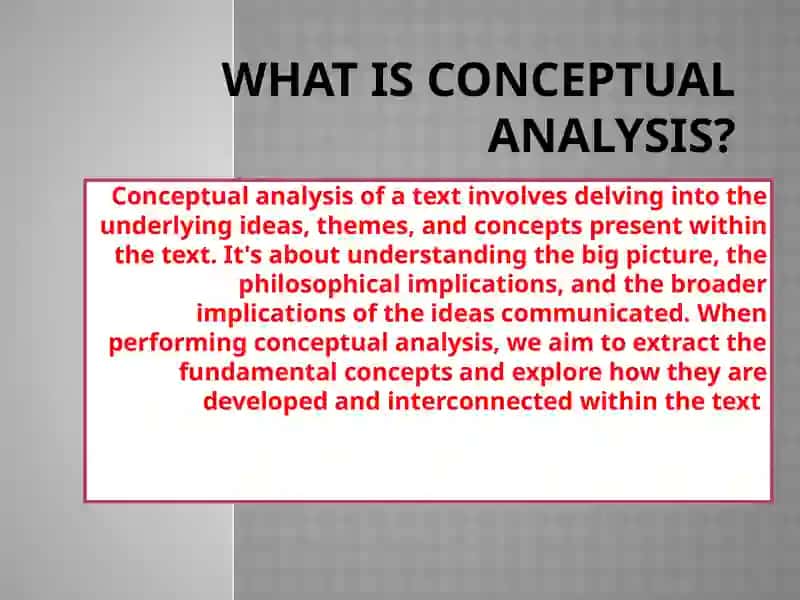 Conceptual Analysis of a Text 2