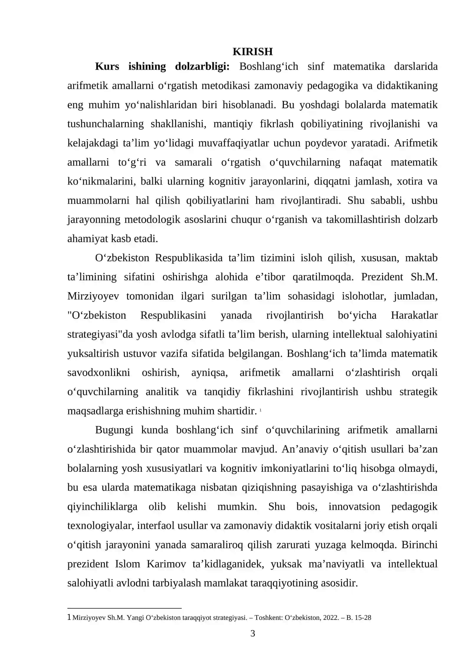 Boshlang'ich sinf matematika darslarida arifmetik amallarni o'rgatish metodikasi 2