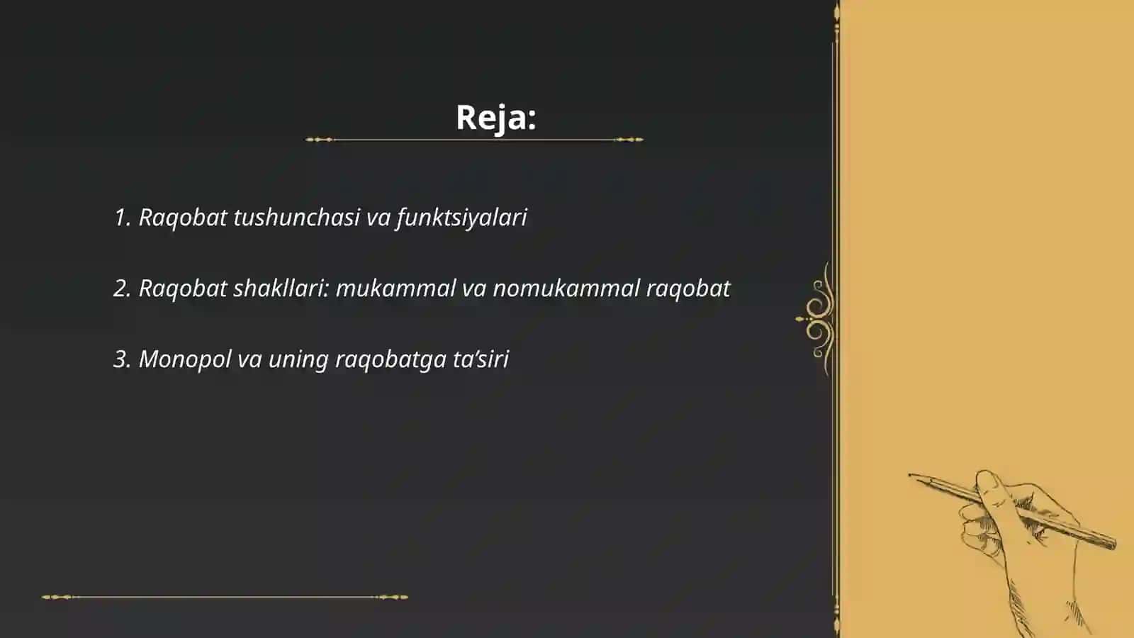 Raqobatning shakllari va usullari 2