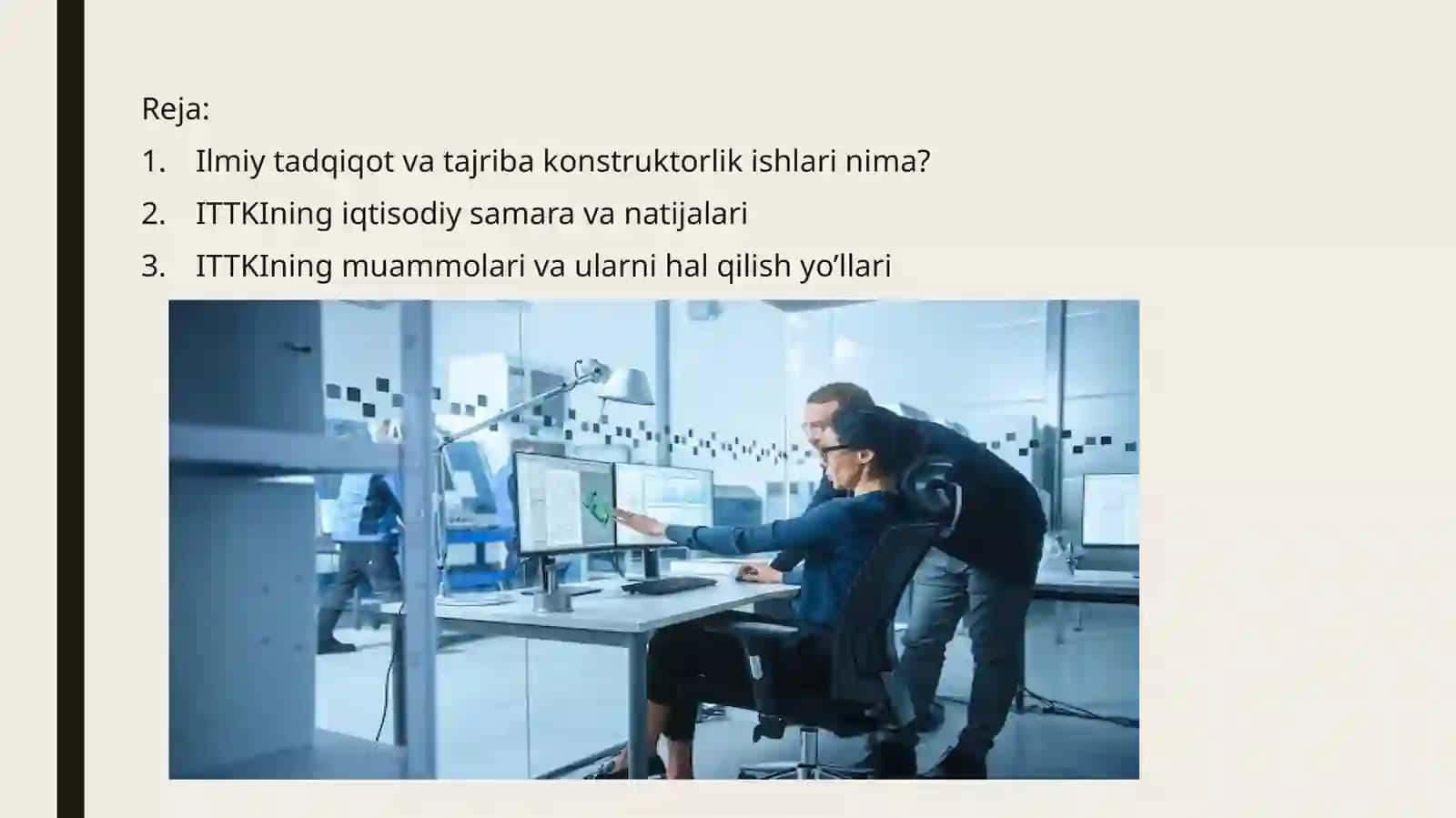 Ilmiy –tadqiqot va tajriba konstruktorlik ishlari 2