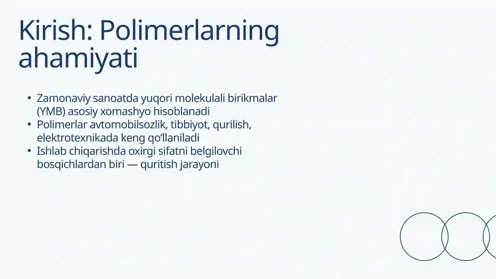 YUQORI MOLEKULALI BIRIKMALAR 2