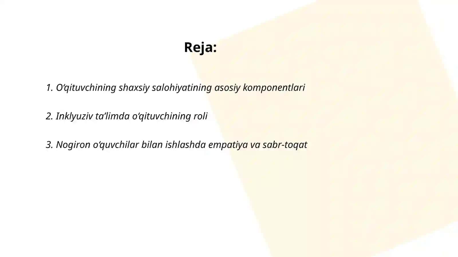 Òqituvchining shaxsiy salohiyati nogiron òquvchilarning muvaffaqiyatli ijtimoiy moslashuvi sharti sifatida 2