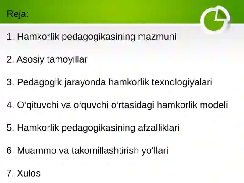 Hamkorlik pedagogikasining kontseptual g‘oyalari 2