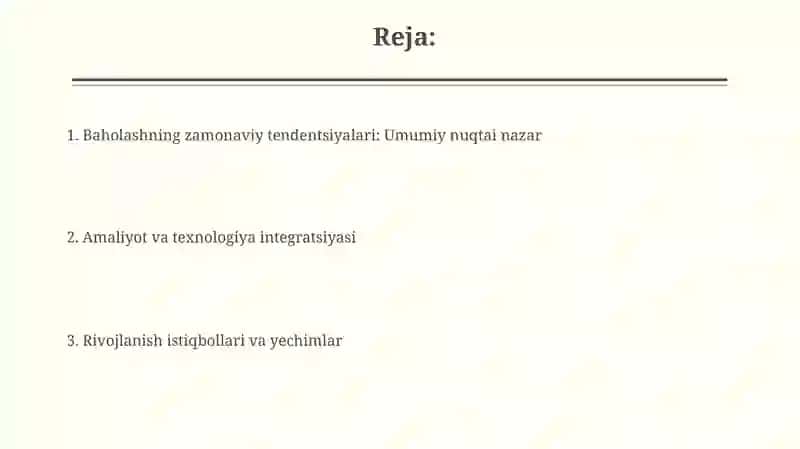 Pedagoklarning kasbiy rivojlanishi baholashga doir yetakchi tendensiyalar 2