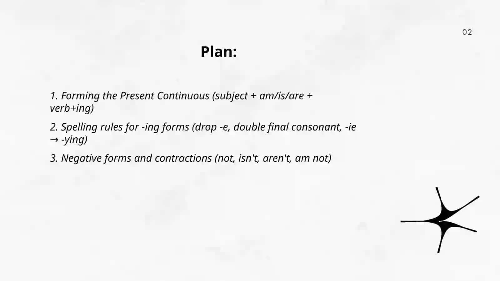 Present continuous 2