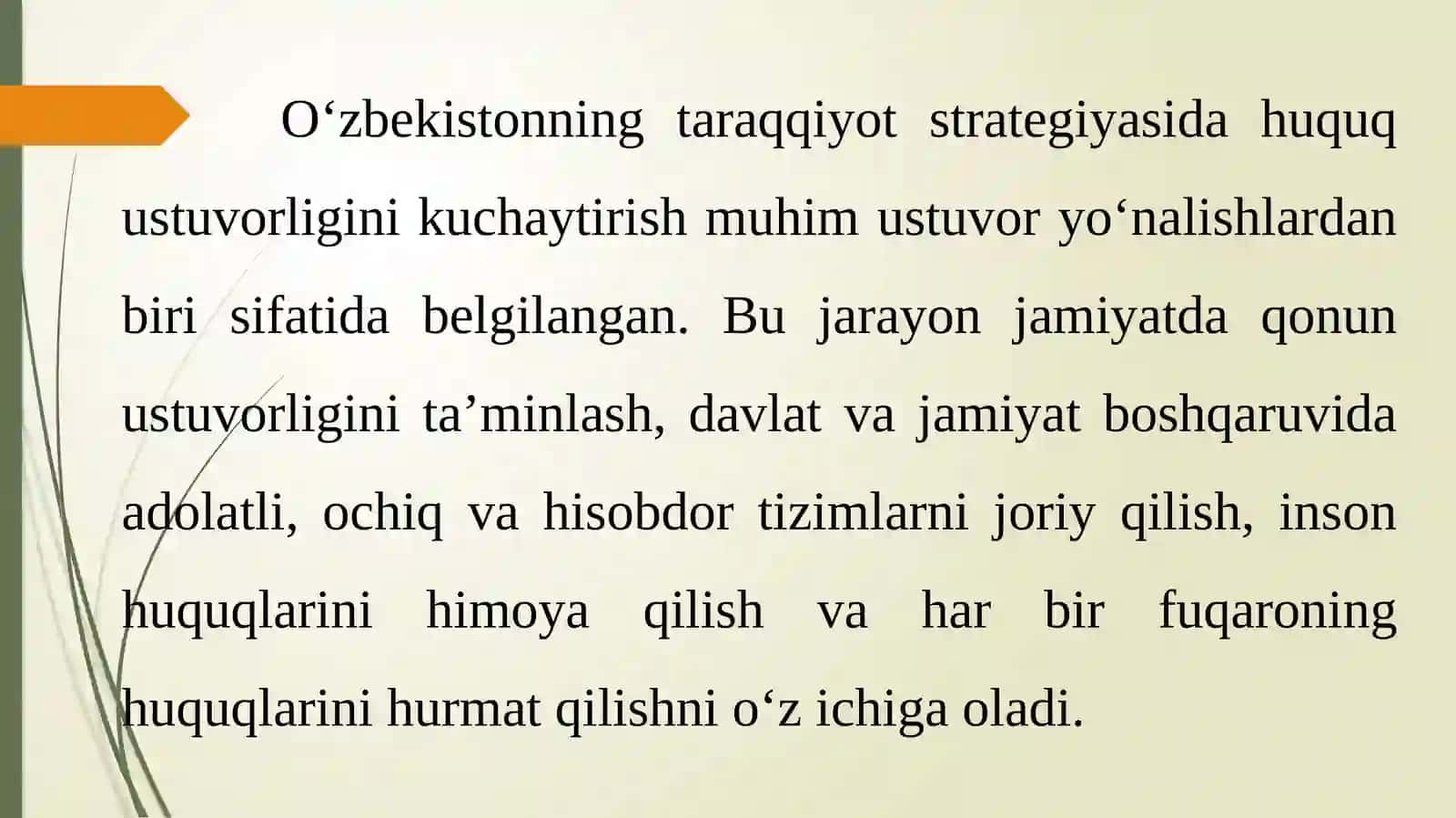 Termiz Davlat Universiteti Yuridik fakulteti Huquqiy bilim 2