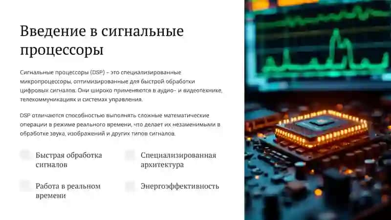 Сигнальные процессоры и конвейерные архитектуры 2