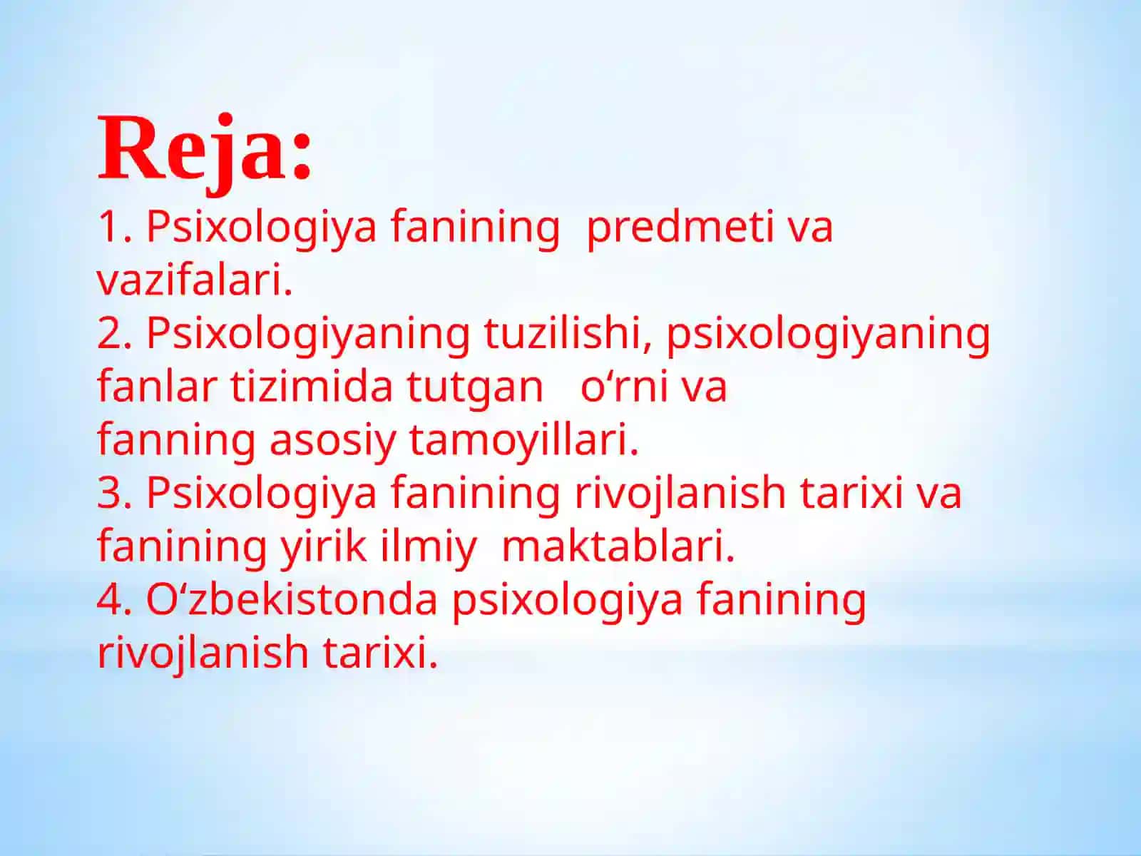 Psixologiya Fanining Predmetiva Rivojlanish Tarixi 2