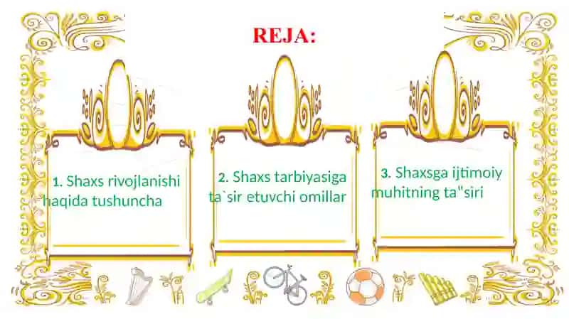 Shaxsning rivojlanishi ,tarbiyasi va ijtimoiylashuvi 2