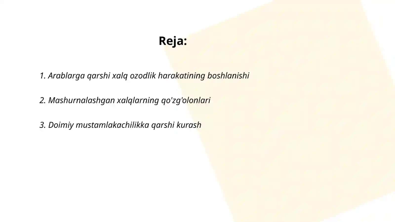 Arablarga qarshi xalq ozodlik kurashi 2