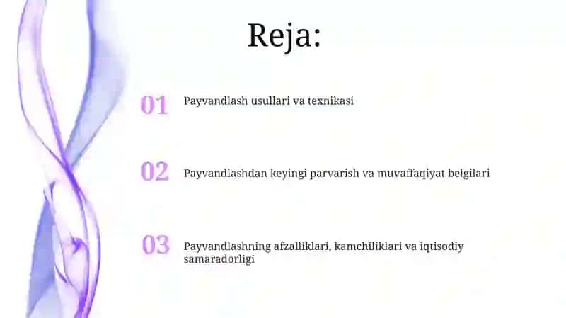 MEVA O'SIMLIKLARINI QALAMCHA PAYVAND QILISH USULLARI 2
