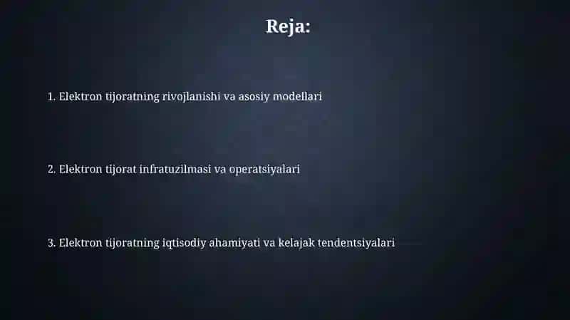 Elektron Tijoratning rivojlanishi va iqtisodiy ahamiyati 2