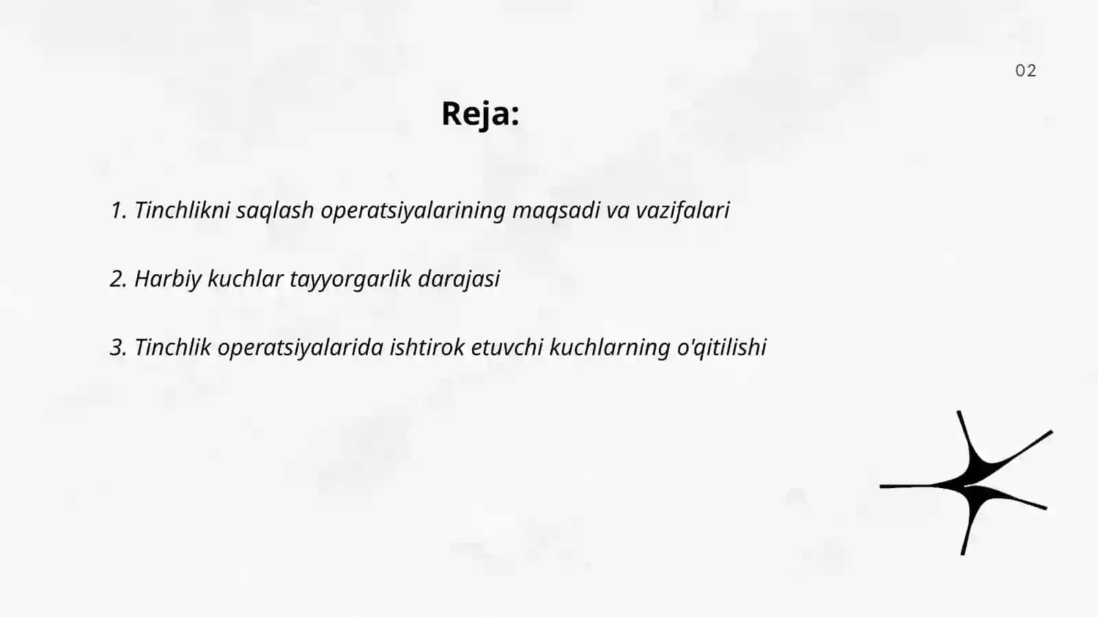 Tinchlikni saqlash operatsiyalarida qatnashuvchi harbiy kuchlar 2