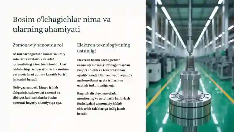Elektron bosim o'lchagichlar 2