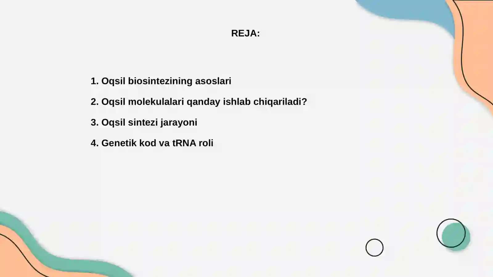 Oqsil biosintezi 2