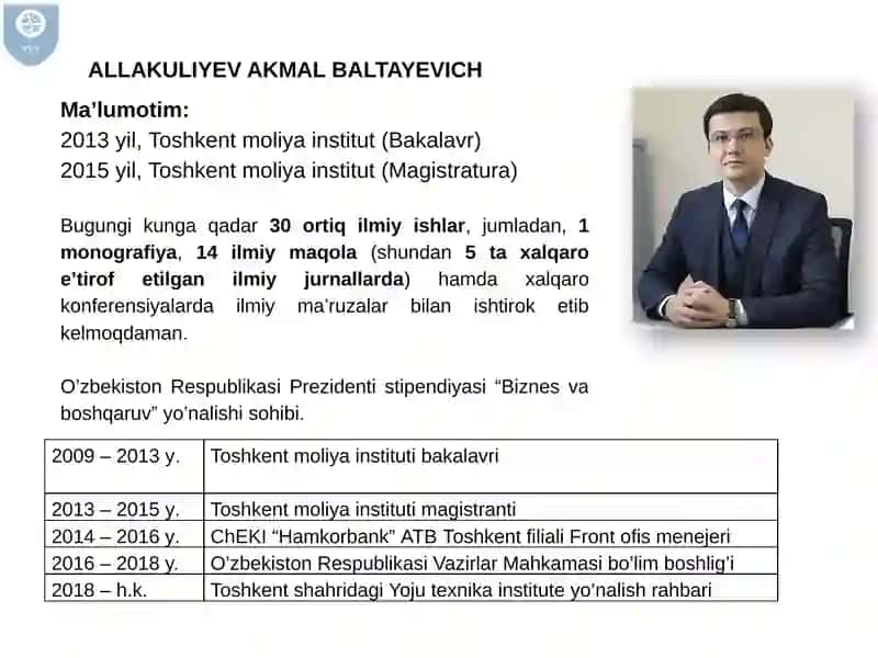 MOLIYA BOZORINING NAZARIY ASOSLARI 2