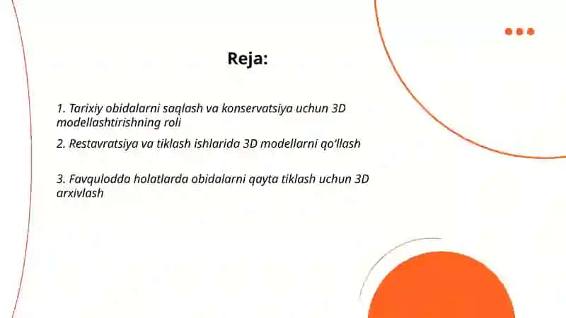 Tarixiy obidalarni 3D modellashtirishning ahamiyati 2