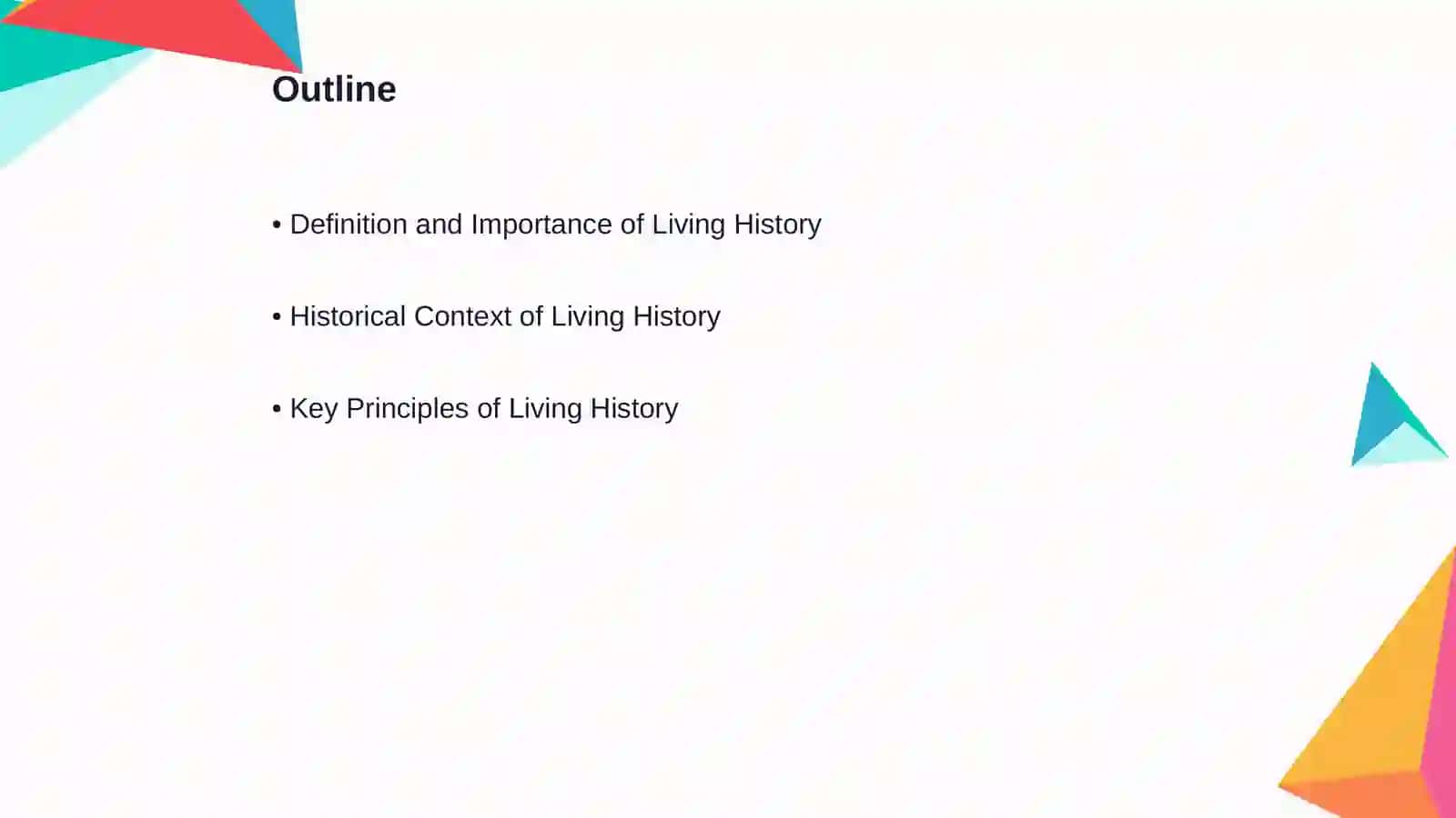 Living history 2
