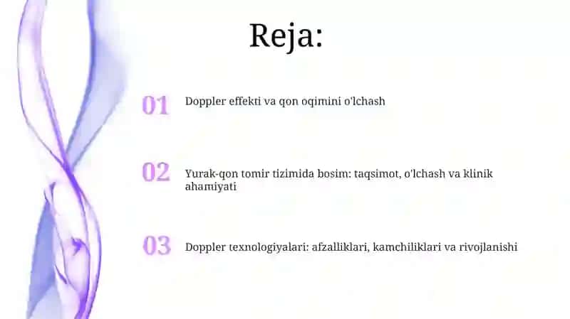 Doppler effekti va qon oqimini o'lchash 2